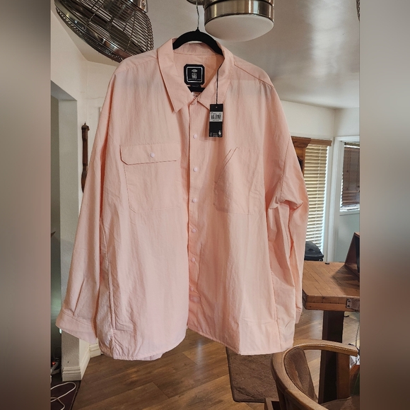 Dickies Other - Dickies x TDC Snap Button Long Sleeve Work Shirt In Champagne Pink - Size 2XL